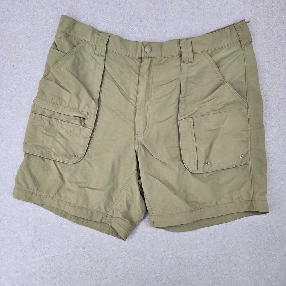 Field & Stream Large Cargo Shorts Mens Khaki Tan Hiking Fishing Gorpcore Utility